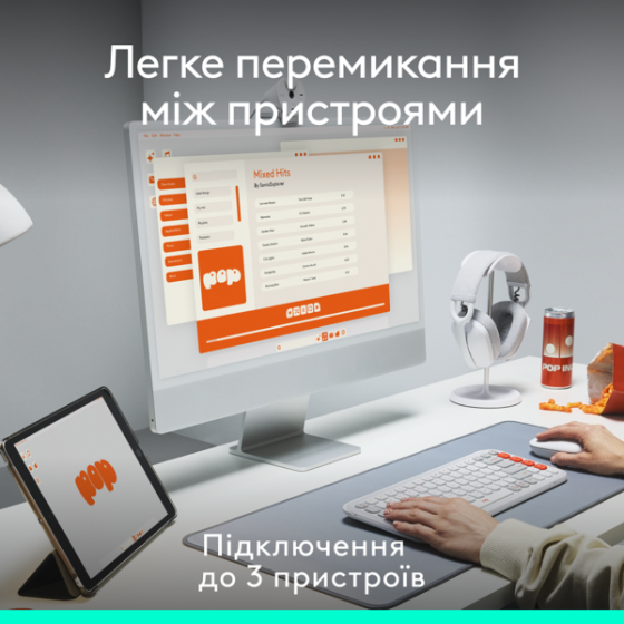 Миша Logitech POP with emoji Graphite (L910-007412) (7031692) Киев