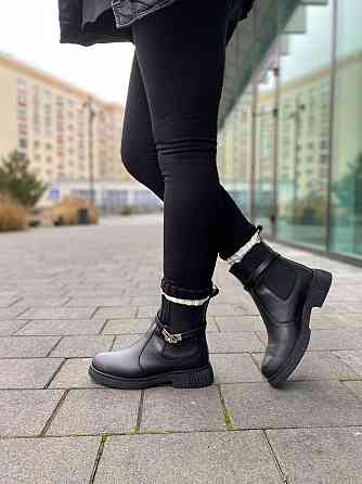 Черевики жіночі M.KRAFT 2034/1 чорні (зима, шкіра натуральна) (6157) Коломия