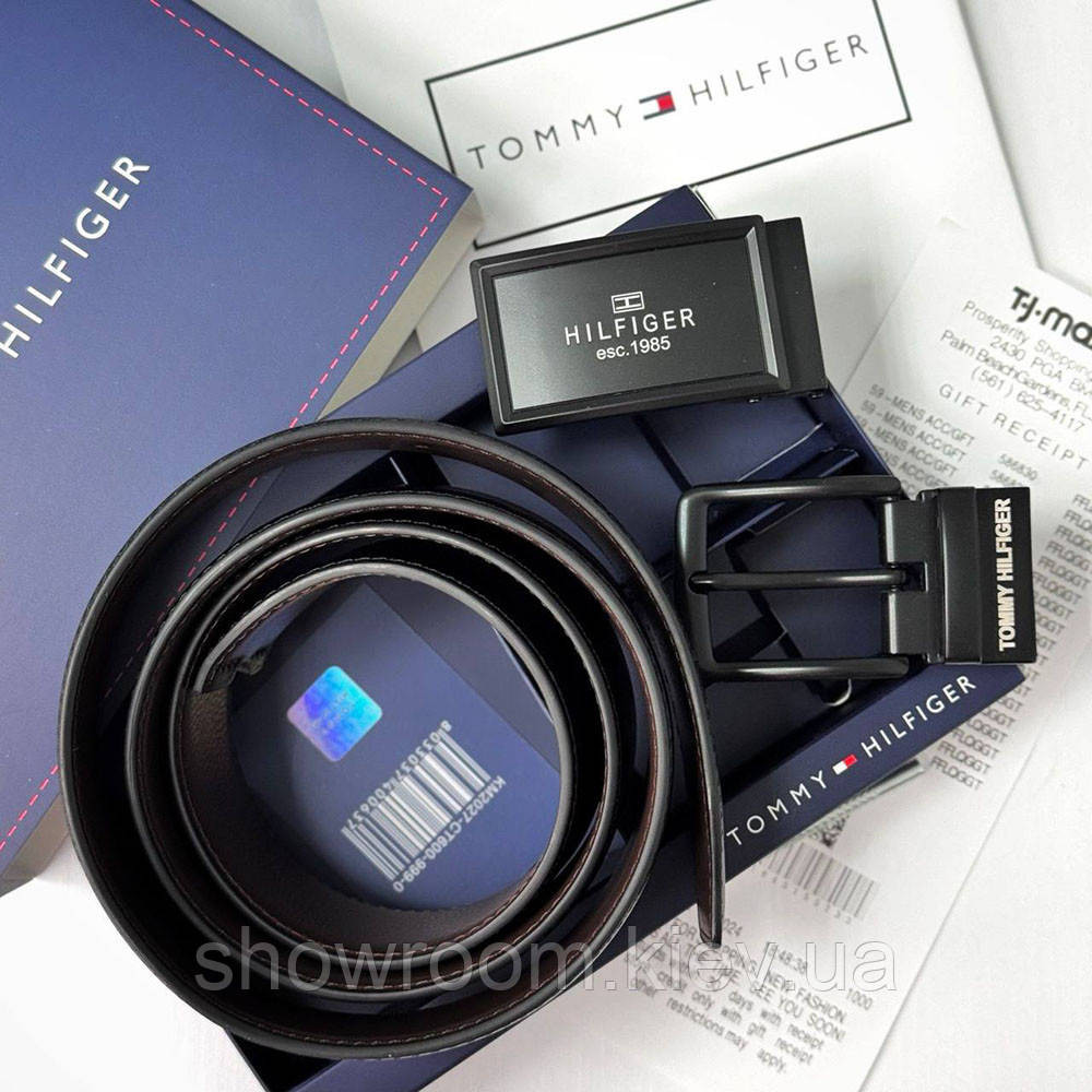 Ремень и две пряжки в подарочной коробке TH (065) Киев - изображение 2