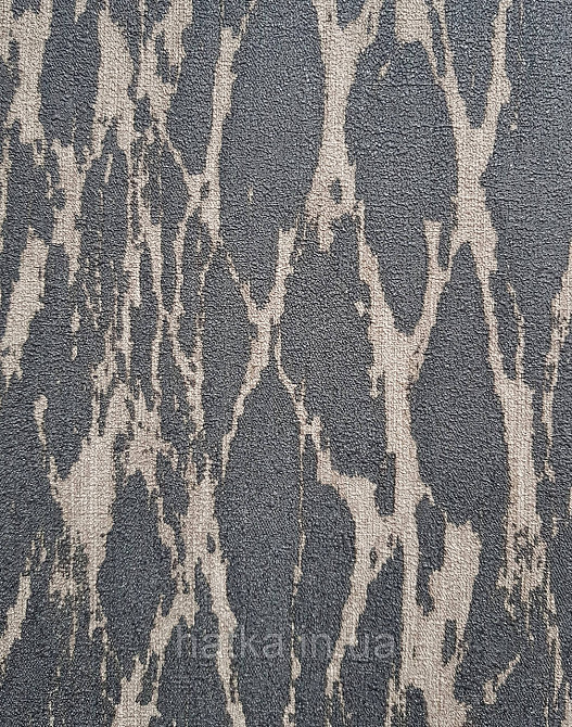 Шпалери вінілові на флізеліні AS creation Amber метрові 1.06Х10 структурні кора дерева чорні беж з глянцем Київ - фото 4