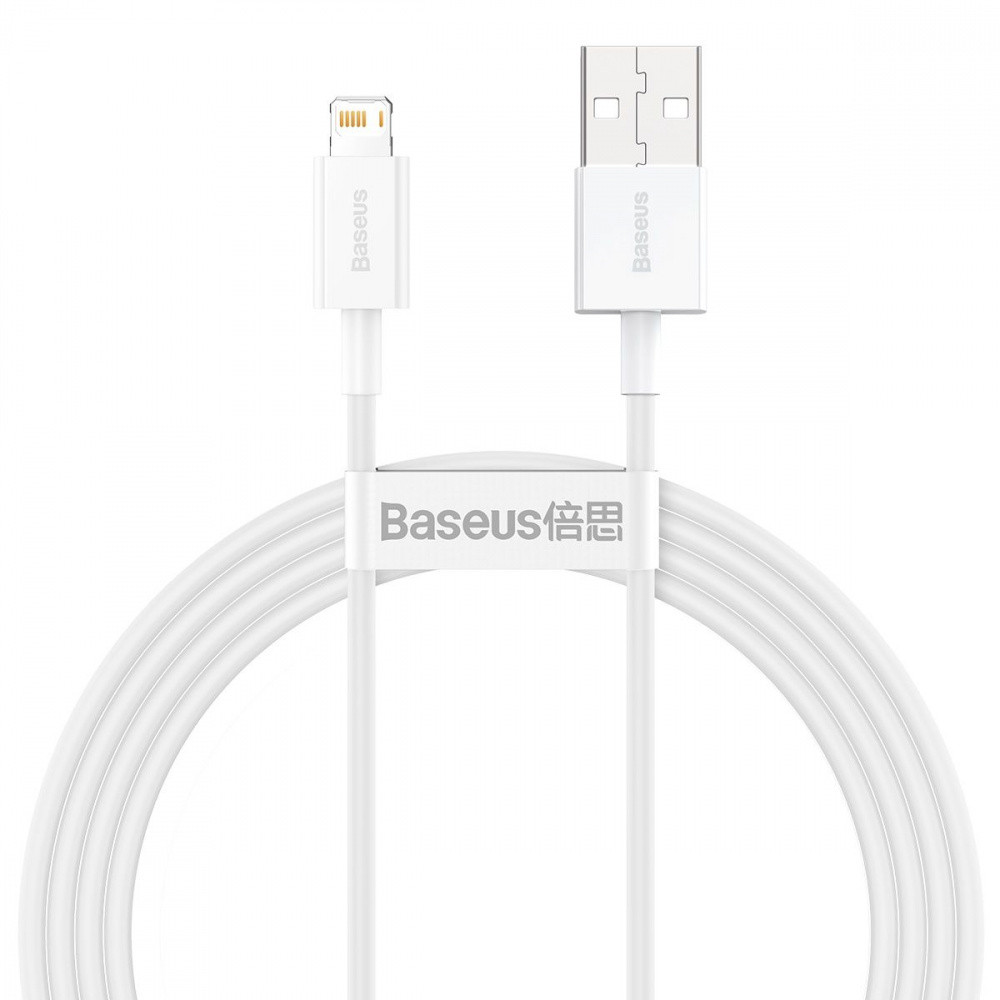 Кабель Baseus Superior Series Fast Charging Lightning 2.4A 1,5м белый Львов - изображение 1