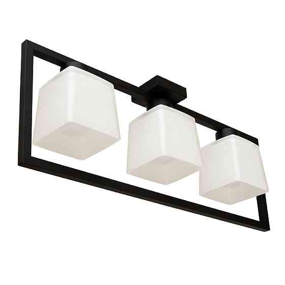 Люстра потолочная MSK Electric Boston на три плафона под лампу Е27 NL 400230-3 BK Одесса