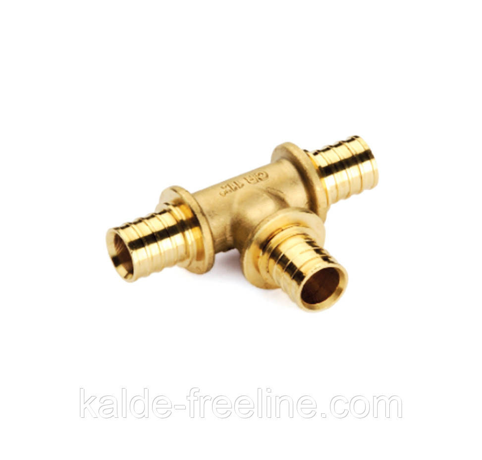 Тройник равнопроходной 25*3.5 (латунь) Харьков - изображение 1