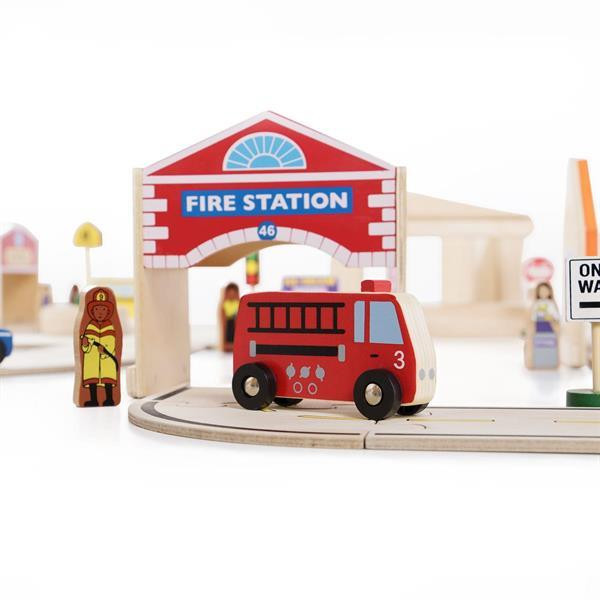 Набор зданий Guidecraft Block Play к дороге из дерева, 6 шт. (G6716) Харьков - изображение 18