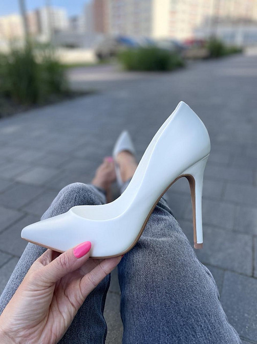 Kamengsi Туфлі жіночі Kamengsi білі еко-шкіра каблук 11 см 36-39 (E233-1) Коломия - фото 8
