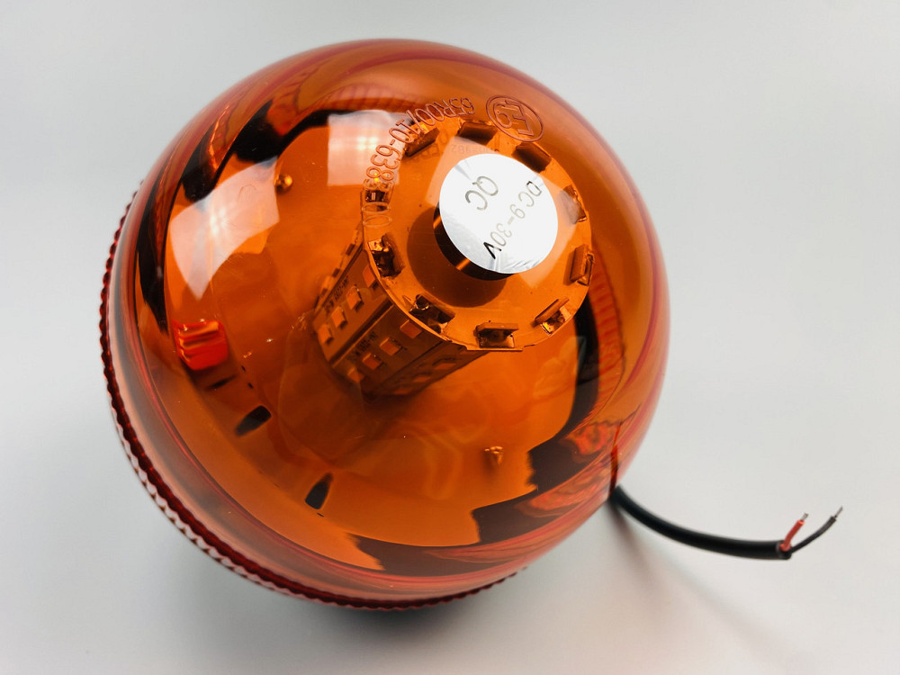 Маячок LED проблисковий для спецтехніки 12В/24В 40 LED діодів кріплення на болт-різьблення, сигнальна лампа Мукачево - фото 6