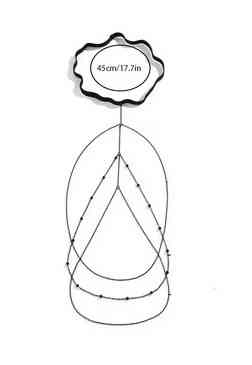 Браслет ланцюжок на ногу бодічон Київ