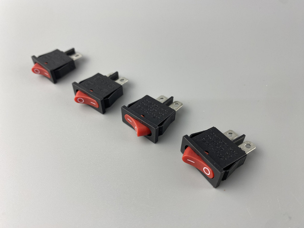 Перемикач клавішний червоний, ON-OFF, 9.5 ммх21мм, 2 ніжки Мукачево - фото 10