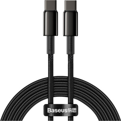 Дата кабель USB-C to USB-C 2.0m 100W black Baseus (CATWJ-A01) Вінниця - фото 1