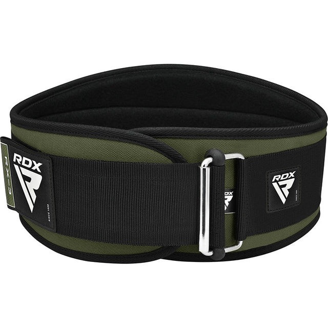 Пояс для важкої атлетики RDX RX3 EVA Curve неопреновий Army Green S Каменское - изображение 4