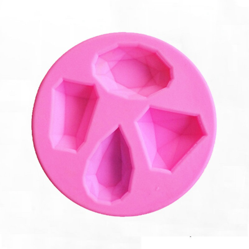 Молд силіконовий Діаманти 70 мм рожевий Київ - фото 5