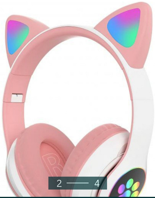 Безпроводные Наушники: LED c кошачьими ушками CAT STN-28.Bluetooth Харьков - изображение 2