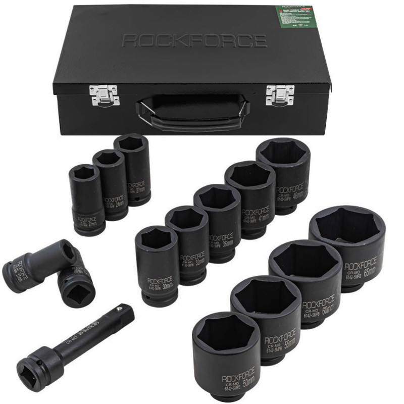 Набір головок ударних глибоких 3/4'' 14 предметів (6 граней) (17,19,22,24,27,30,32,36,41,46,50,55,60,65мм) Одесса - изображение 2