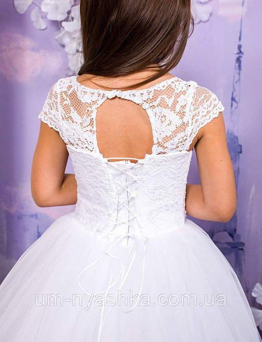 Длинное нарядное платье Дианочка Белое на 4-5, 6-7 лет Кривой Рог - изображение 5