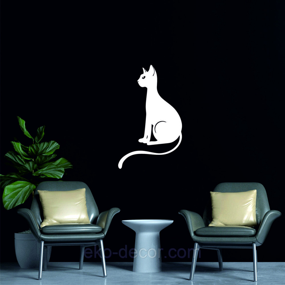 Декоративне настінне 3D Панно «Кіт» Декор на стіну з об'ємом Київ - фото 5