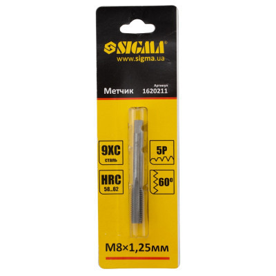 Метчик Sigma М8x1.25мм (1620211) Винница - изображение 2