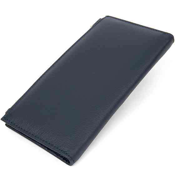 Стильний жіночий шкіряний гаманець ST Leather 19382 Темно-синій Київ