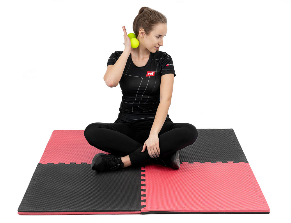 Мат-пазл Hop-Sport EVA 2см HS-A020PM - 4 частин червоно-чорний Київ - фото 8