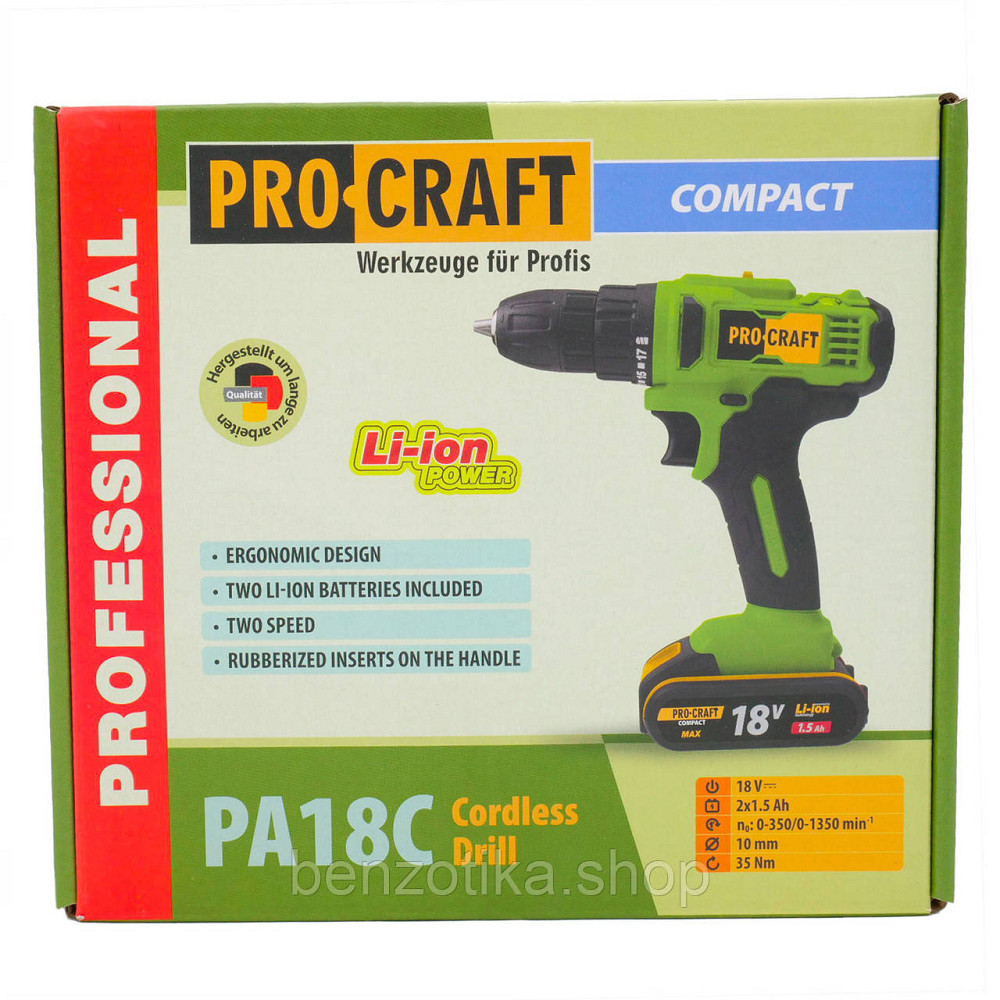 Шуруповерт Procraft PA18C COMPACT Киев - изображение 9