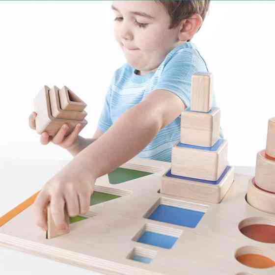 Дерев'яний сортер Guidecraft Manipulatives Фігури і розміри (G6737) Харьков