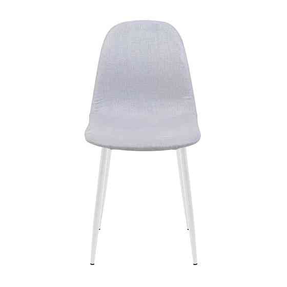 Стілець крісло м'який MacaoDesign U Sorrento 23 білі ніжки Светло-серый Київ