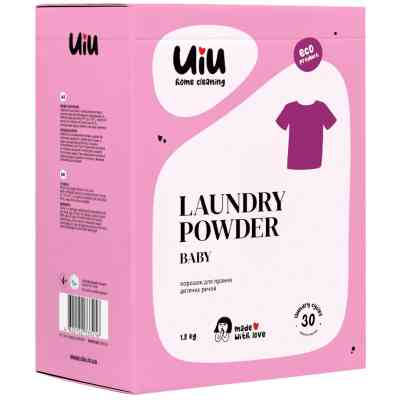 Пральний порошок UIU Baby Концентрат Безфосфатний 1.2 кг (4820152333216) Вінниця