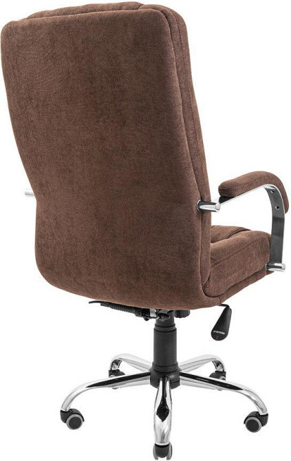 Офісне крісло керівника AlbertoDesign Хром Tilt М-1 London Коричневий (Прогумовані колеса) Днепр - изображение 4