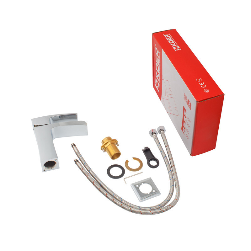 Смеситель водопад для умывальника Koer KB-14007-01, хромированное покрытие (KR3446) Харьков - изображение 8