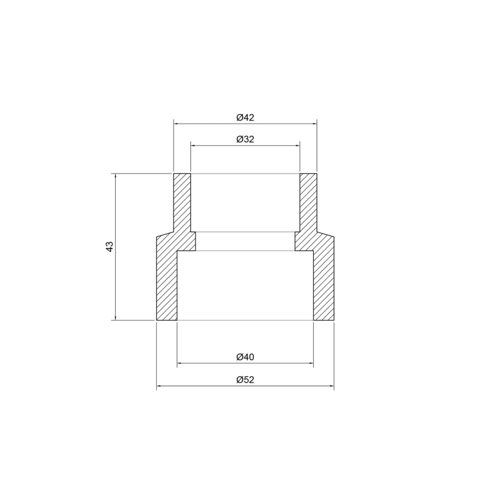 Муфта PPR Thermo Alliance 40х32 Київ - фото 2