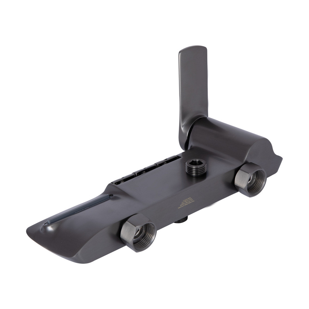 Душова система універсальна Qtap Slavonice на три споживачі (з виливом) QTSLA111GMB45905 Gunmetal Black PVD Київ - фото 10