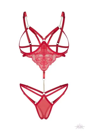 Боді Obsessive Matildea crotchless teddy S/M Львов