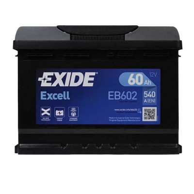 Аккумулятор автомобильный EXIDE EXCELL 60Ah Н Ев (-/+) (540EN) (EB602) Винница - изображение 1