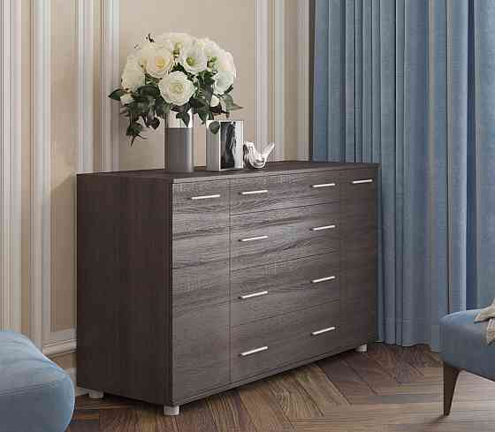 Комод для речей К-4 Еверест 130х38х73 венге темний Телескопічні (кулькові) (DTM-2026) Львів