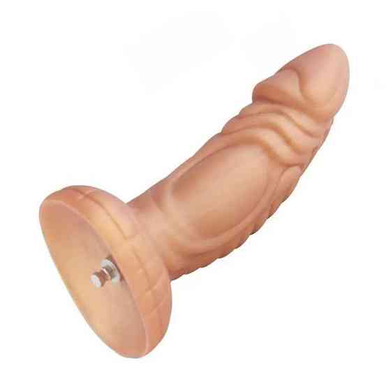 Фалоімітатор для секс-машин Hismith Slightly Curved Silicone Dildo Monster Series, кріплення KlicLok Sex Aura Київ