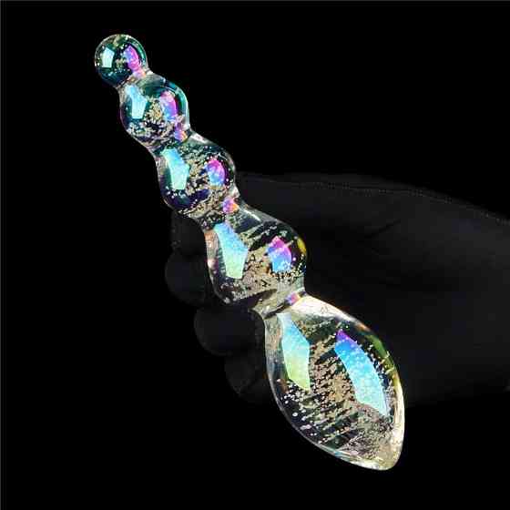 Стеклянный фаллоимитатор DILDO GLOW-IN-THE-DARK TWILIGHT GLEAM GLASS Sex Aura Киев