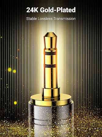 Перехідник 3.5 на 6.35 (6.5) мм UGreen AV168 HIFI Audio 60711 (Чорний) Николаев