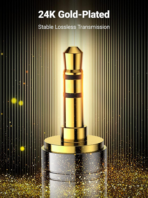 Перехідник 3.5 на 6.35 (6.5) мм UGreen AV168 HIFI Audio 60711 (Чорний) Николаев - изображение 4