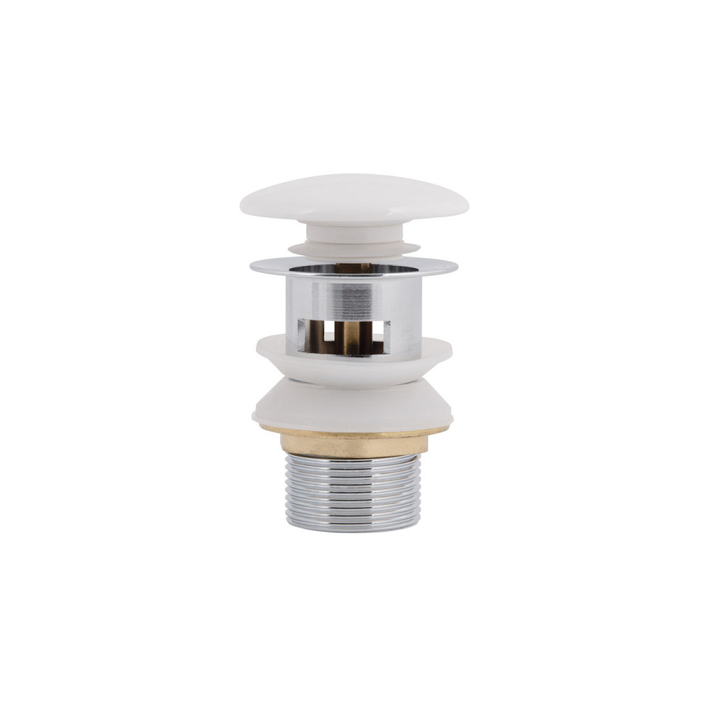 Qtap Pop-up Донний клапан для біде з переливом 70х70х110 mm White Київ - фото 2
