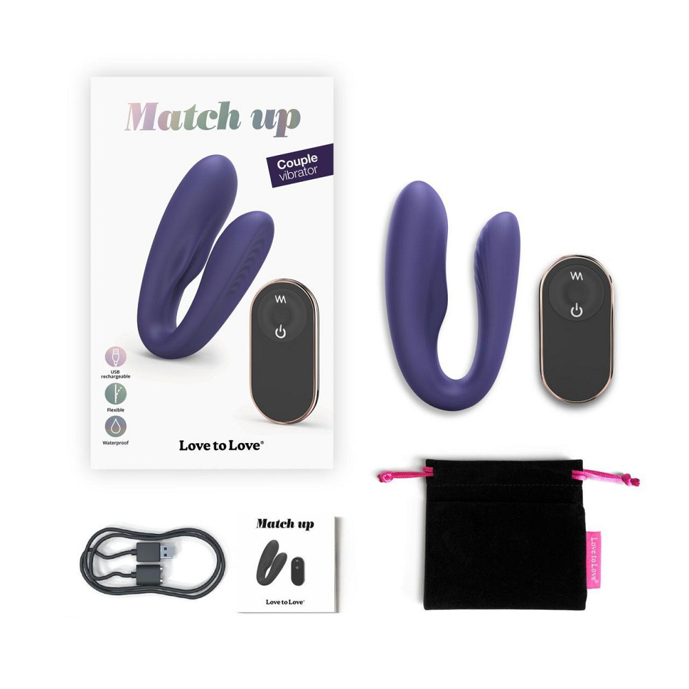 Вибратор для пар с пультом ДУ Love To Love MATCH UP - MIDNIGHT INDIGO Sex Aura Киев - изображение 7