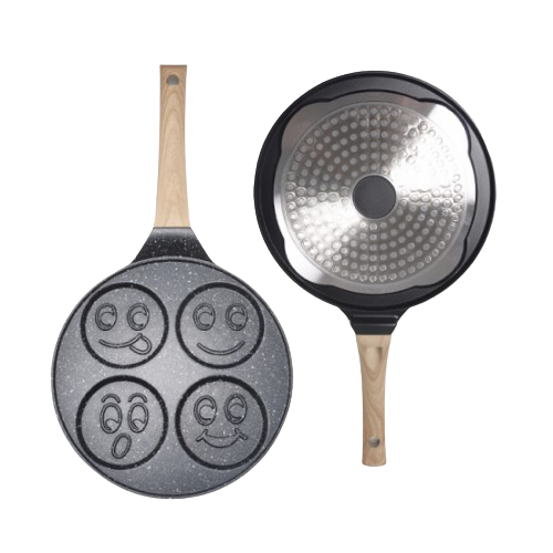 Сковорідка для оладок d22см Посмішки індукційне дно алюміній а/п Black marble 4216 KAMILLE Житомир - фото 1