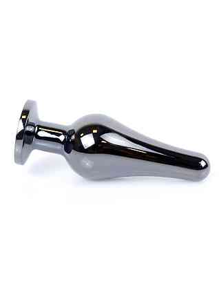 Анальна пробка - Jewellery Dark Silver Long Plug Pink Sex Aura Київ