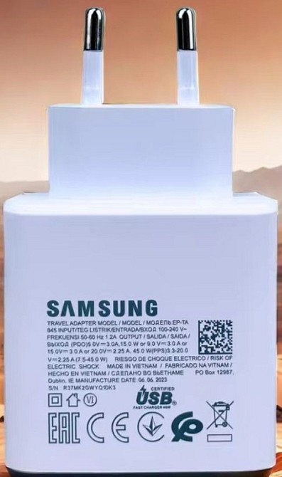 Зарядное устройство Samsung 45w Original. Харьков - изображение 4