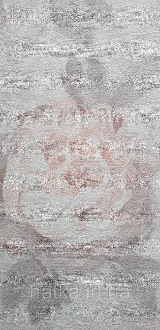 Шпалери метрові вініл на флізеліні A.S.Creation Flowers Symphony квіти півонії великі рожеві на беж 79070-2 Київ - фото 3