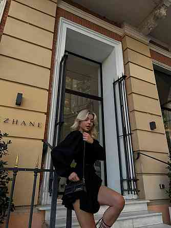 Женский романтический костюм двойка: топ на завязках и шорты американский креп. Одесса