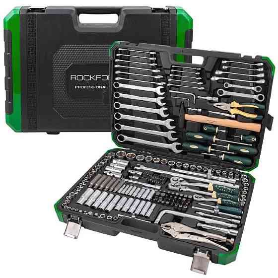 Набір інструментів 202+2пр. 1/4", 3/8", 1/2" (6гр., 12гр.) Rockforce RF-42022+2 Одеса