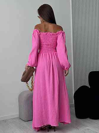 Жіноча романтична максі сукня з натуральної тканини муслін 100% бавовна Одеса