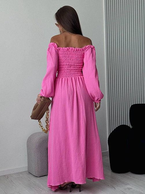 Жіноча романтична максі сукня з натуральної тканини муслін 100% бавовна Одеса - фото 6