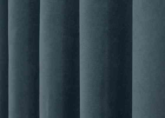 Шторная ткань микровелюр Petek цвет серо-голубой 1489ш Киев