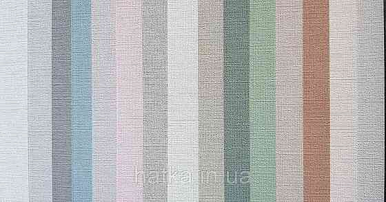 Шпалери вінілові на флізеліні AS creationTempo метрові однотонні під тканину бавовна дрібна смужка сірі Київ