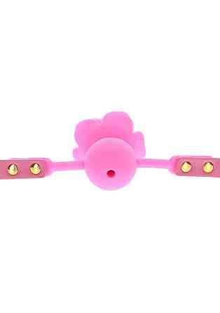 Кляп силиконовый Розочка Taboom Rose Ball Gag, розовый Sex Aura Киев